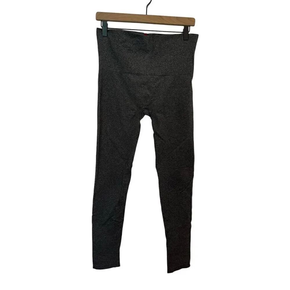 Spanx High Waist Charcoal Gray Leggings Size XL